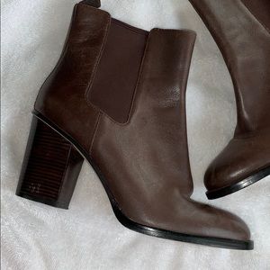 Cole Haan Brown Leather Heel Boots size 9